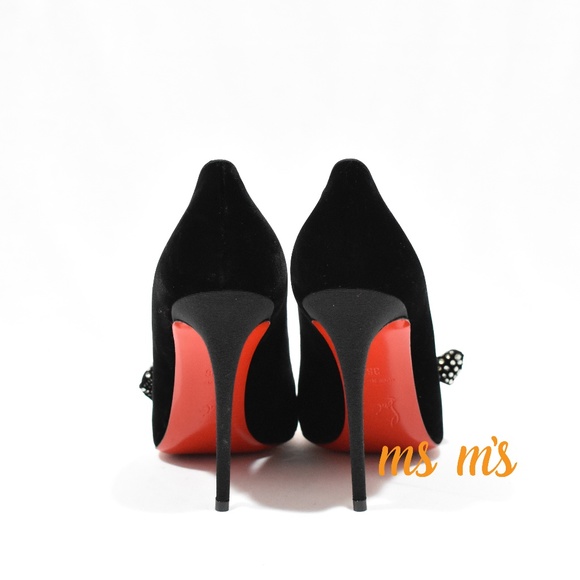 NIB  Christian Louboutin Velvet HEELS Jennifer - Picture 7 of 7